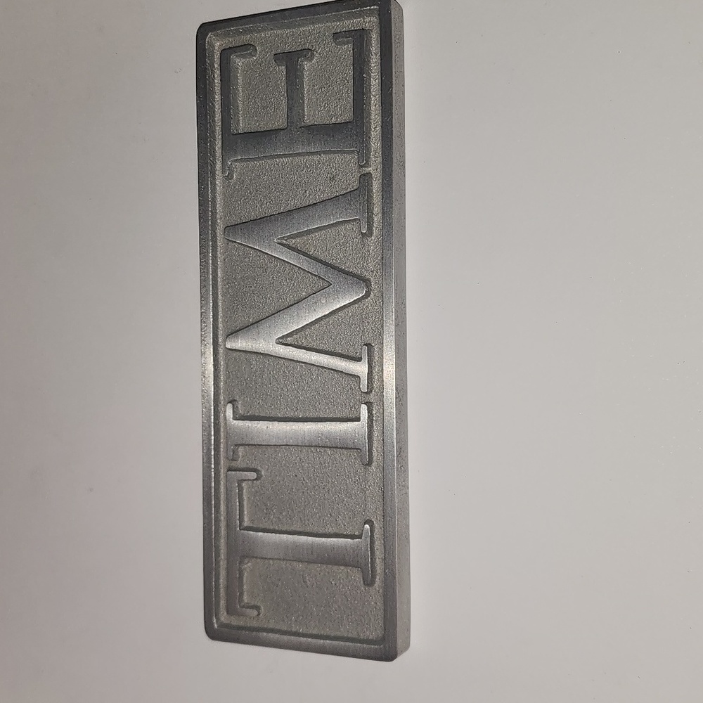 TIME Magazine Aluminum D/S Advertising Newspaper Magazine Paper Weight Sign Ad
